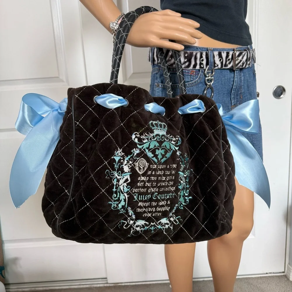 Custom Vintage Juicy Couture Brown and Blue Once Upon a Time Daydreamer - Picture 15 of 15